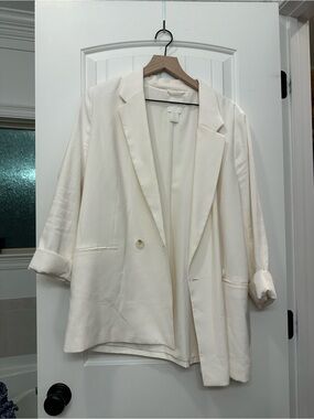 H&M Off-White Oversized Blazer